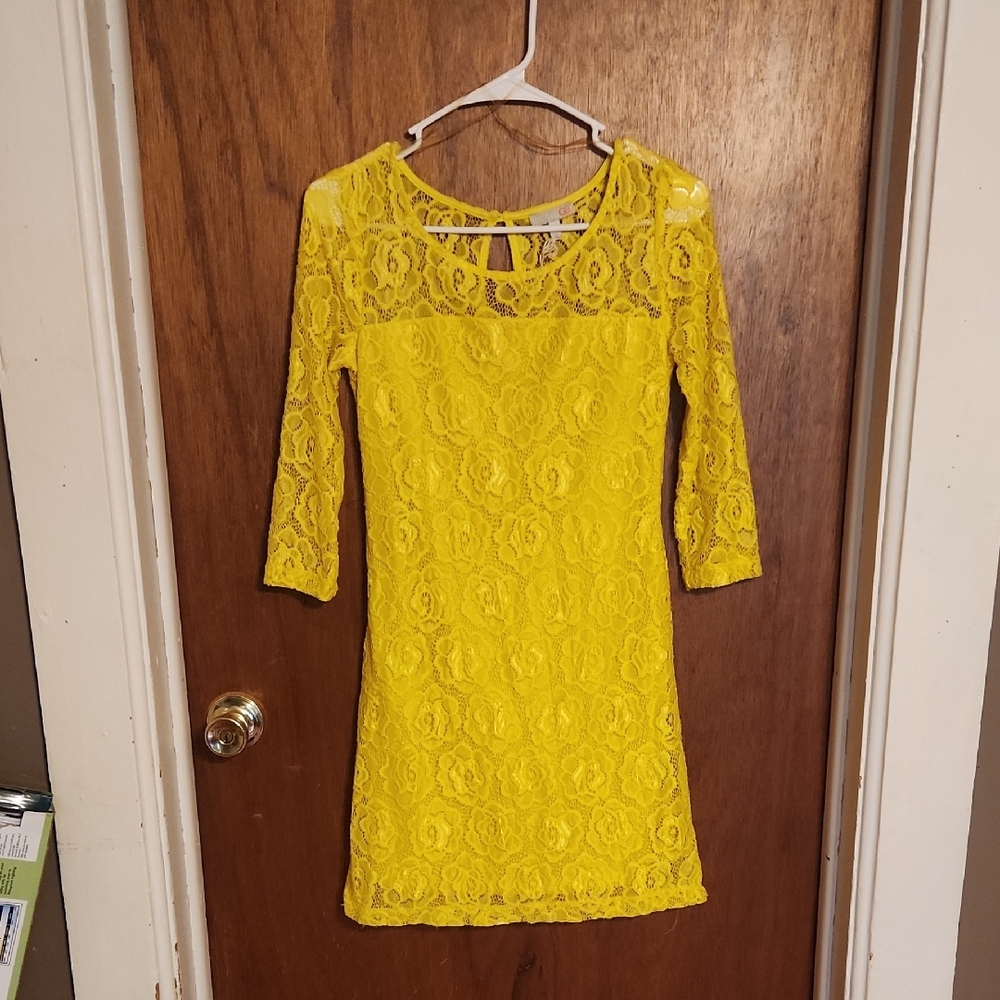 Yellow Lace Dress